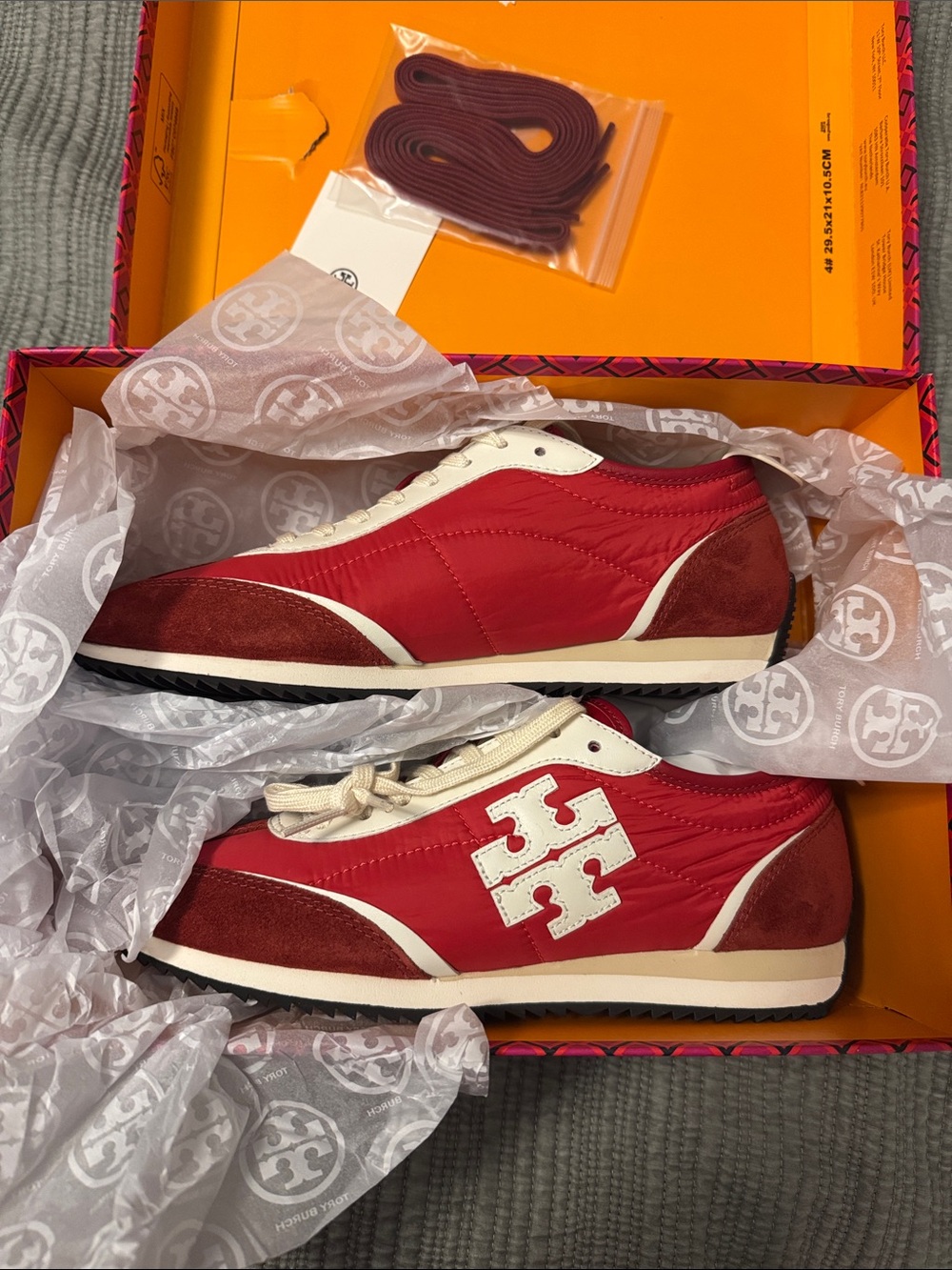 Tory Burch Vintage Sneaker 2.0 in Tory Red and White